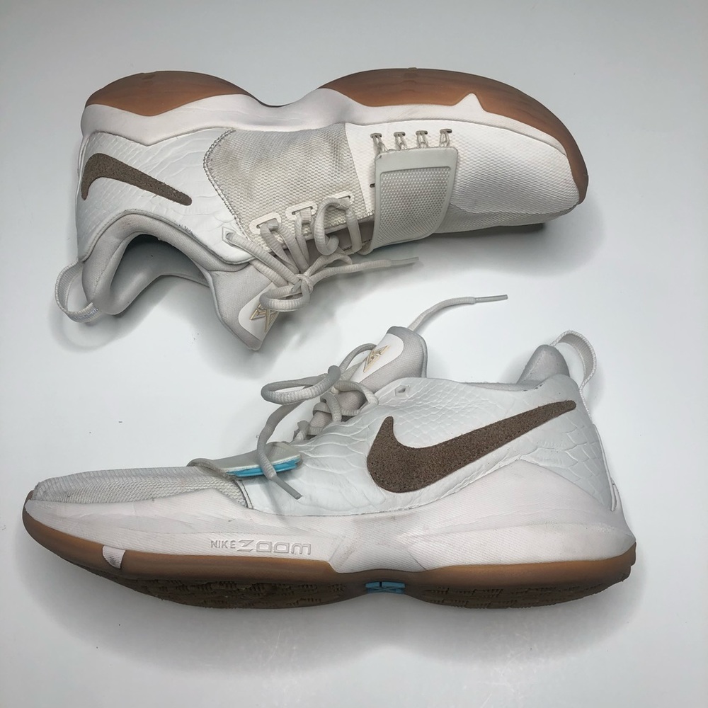 Nike Air Zoom PG-13 Cream Basketball Shoes